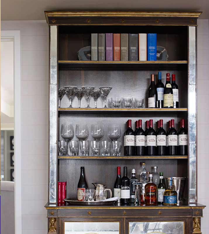 Shelves for home bar